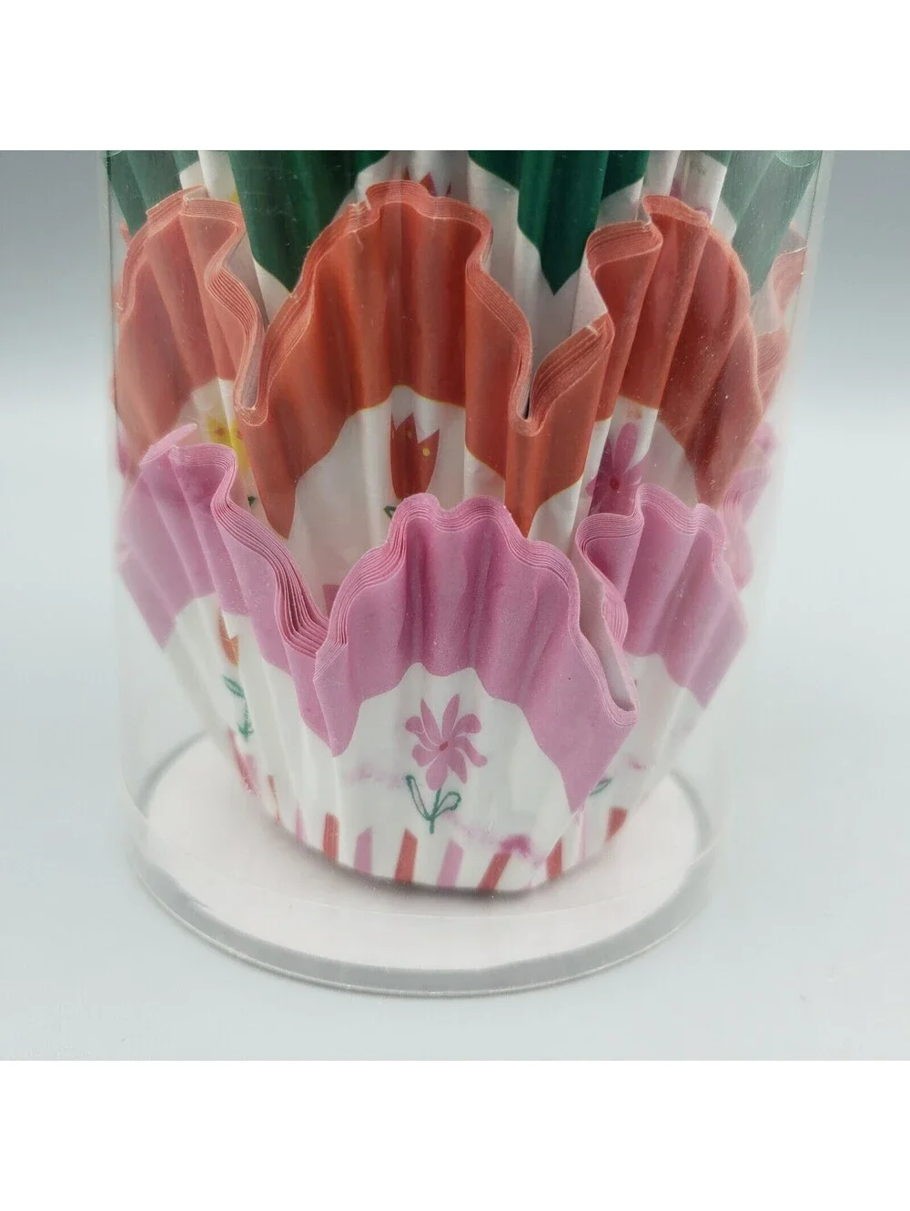 Meri Meri Cupcake Cases Floral Spring Easter Hop To It Bright Color NIB 48 Count